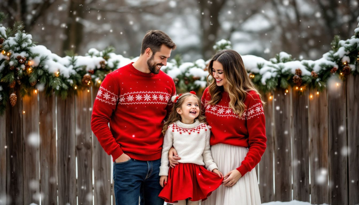 Festive Family Photo Shoot Outfit Ideas