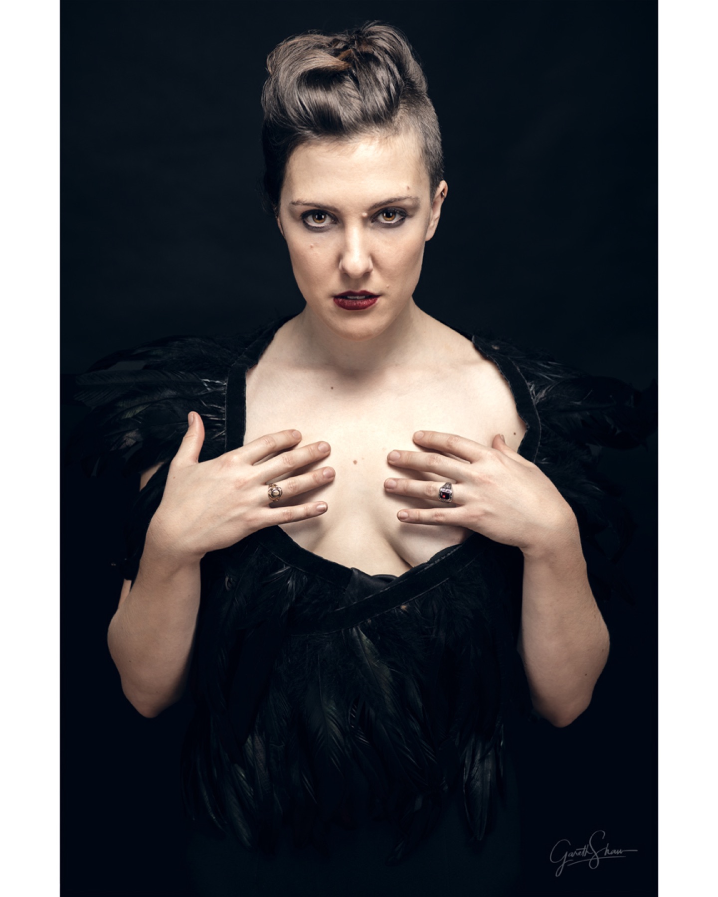 Dramatic portrait showing Gareth Shaw Photography editorial portrait style